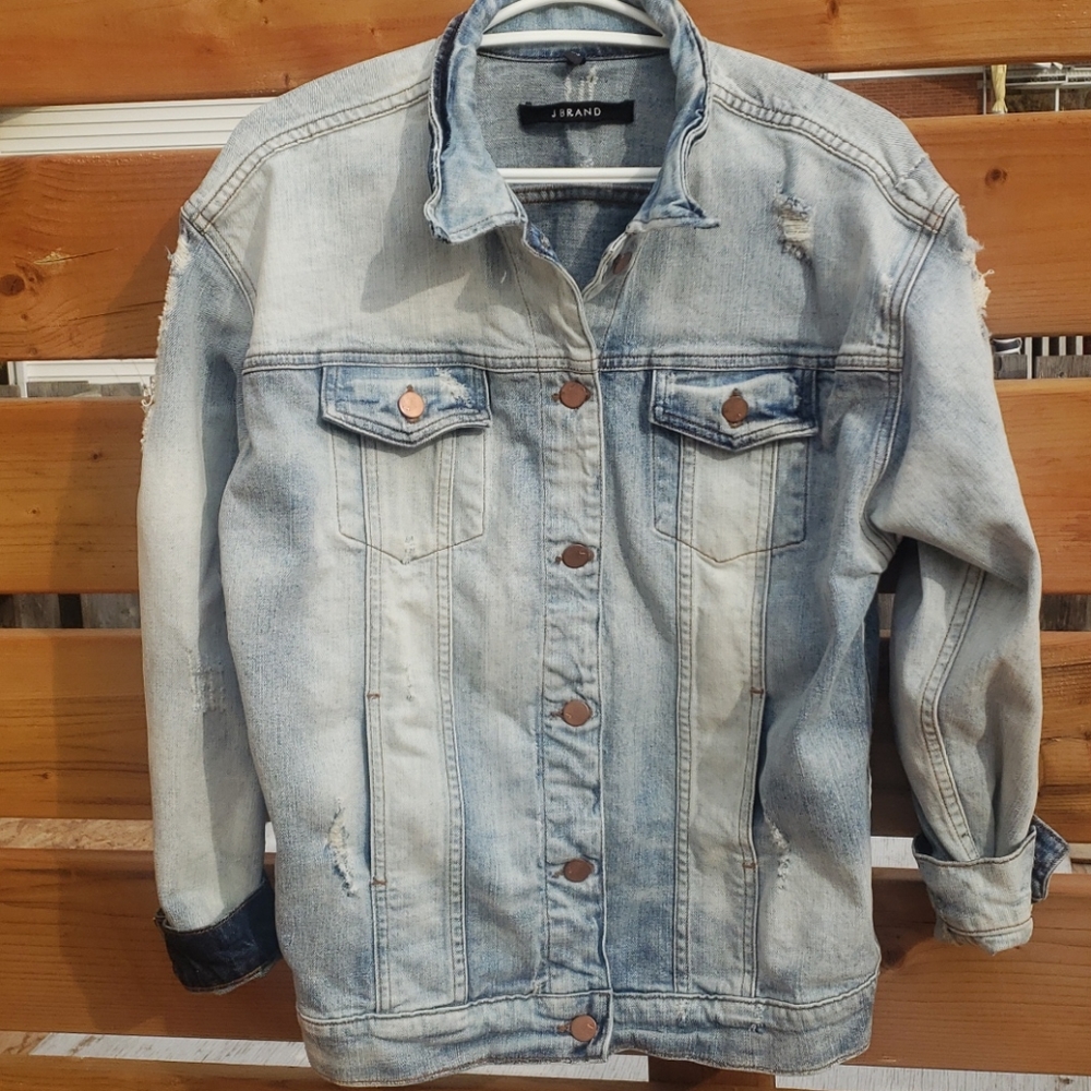 J brand Distressed Jean Jacket